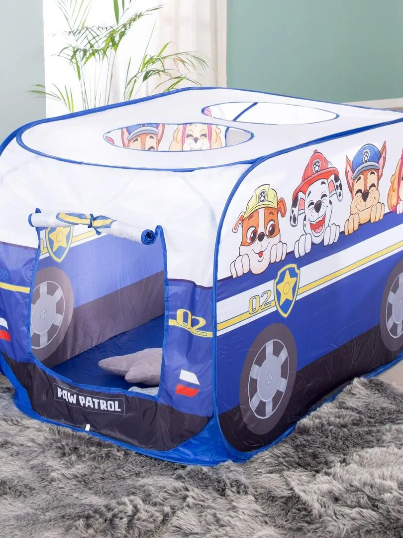 ROBA Tente de Jeu pour Enfant 'Paw Patrol' - Tente Pop Up en Forme de Voiture - Bleu - Blanc - N/A