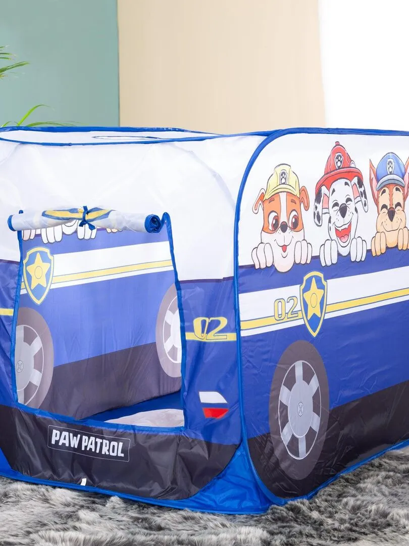 ROBA Tente de Jeu pour Enfant 'Paw Patrol' - Tente Pop Up en Forme de Voiture - Bleu - Blanc - N/A