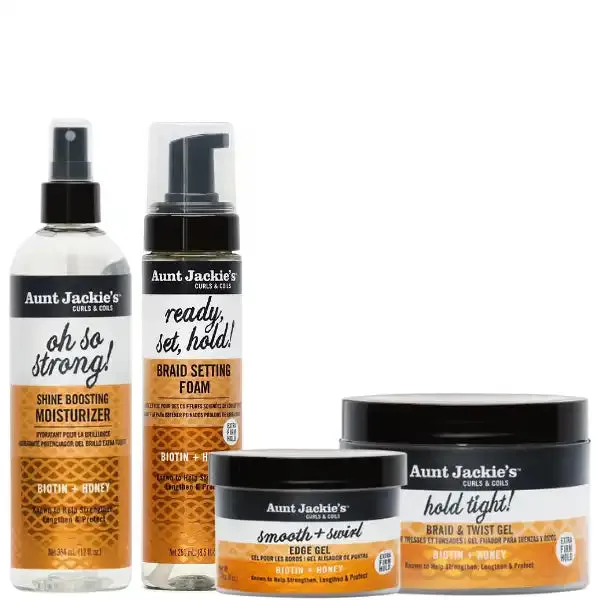 Routine Entretien Tresses Twist - Aunt Jackie's Biotin + Honey