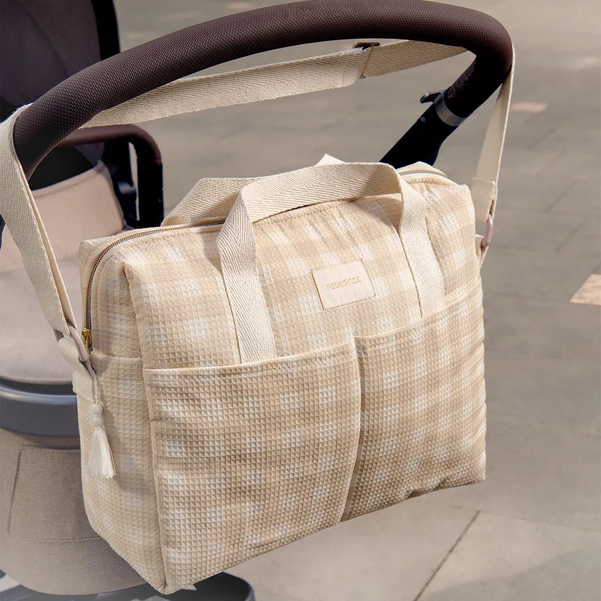 Diaper Bag Gala - Ivory Checks