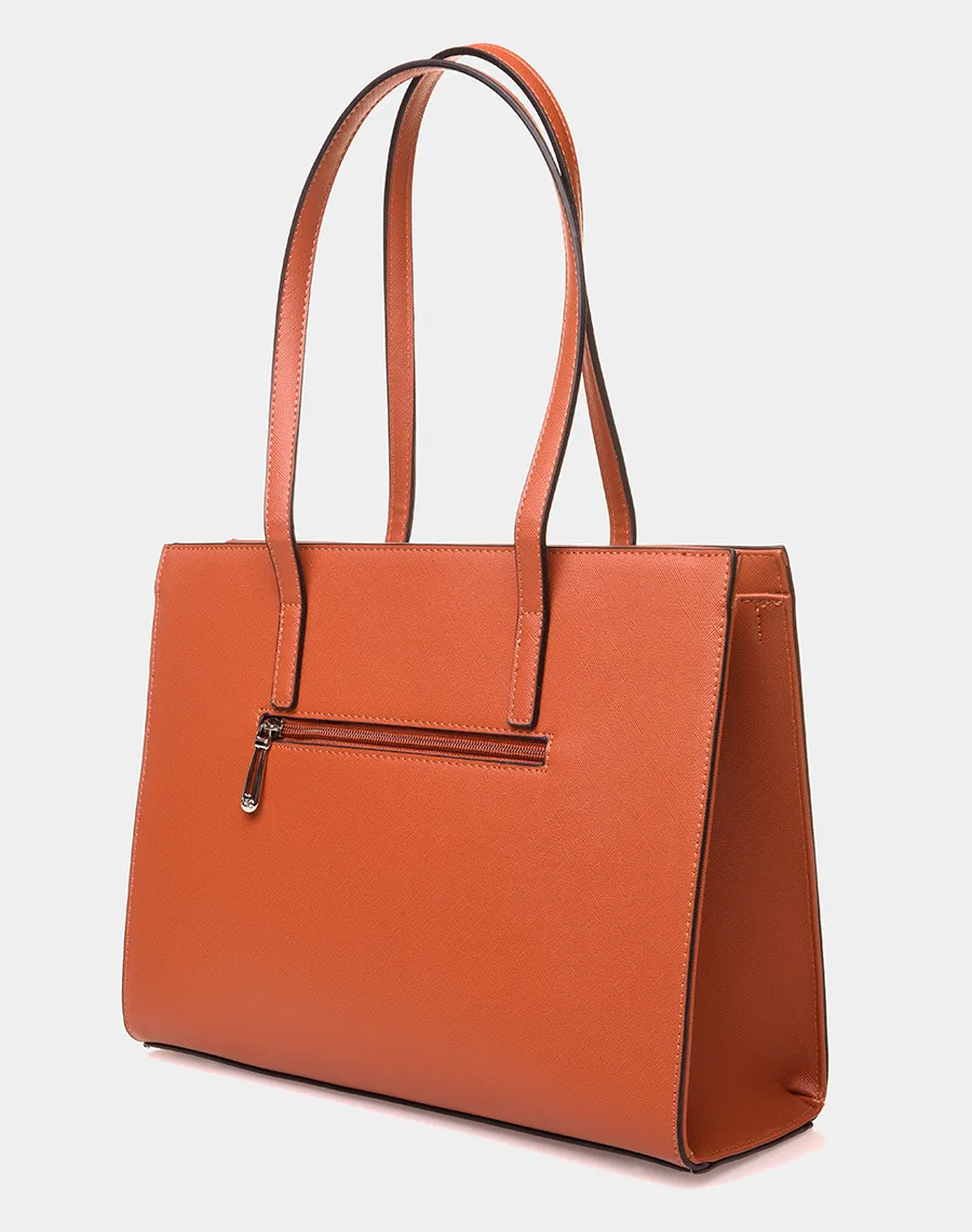 Camel tote bag.