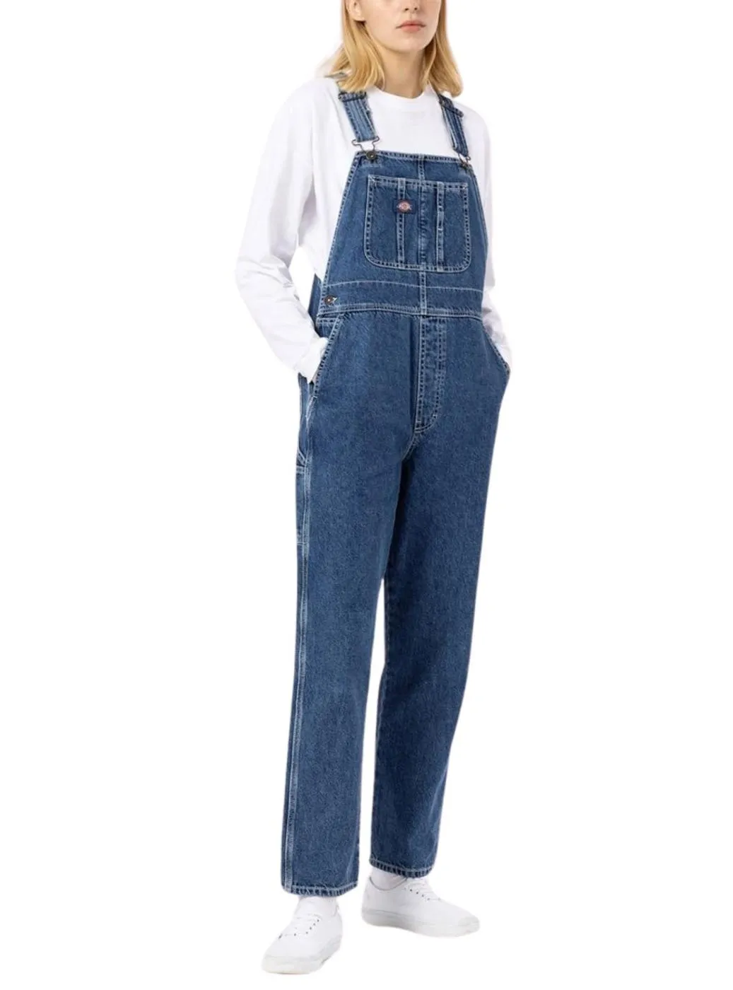 Denim Blue Dickies Classic Overalls for Women