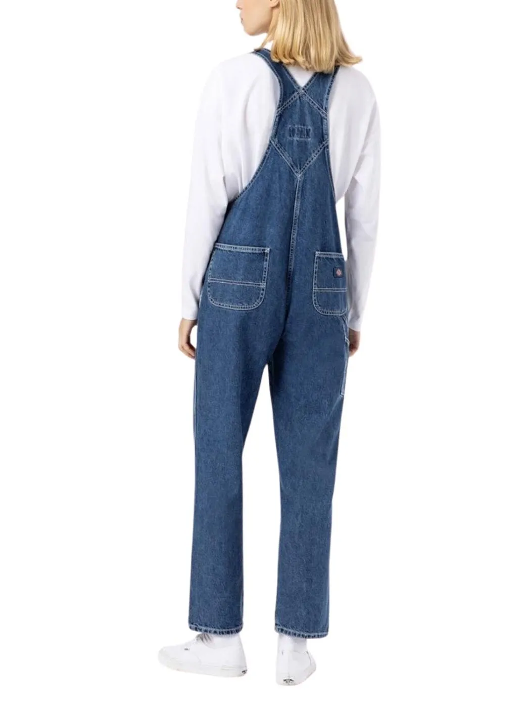 Denim Blue Dickies Classic Overalls for Women