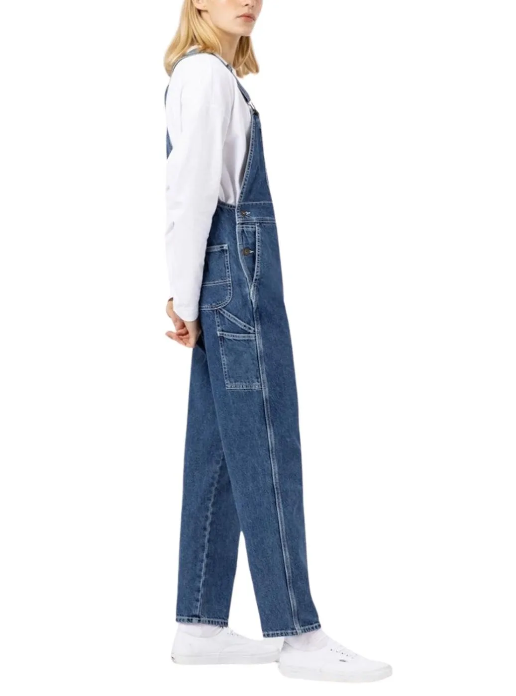 Denim Blue Dickies Classic Overalls for Women