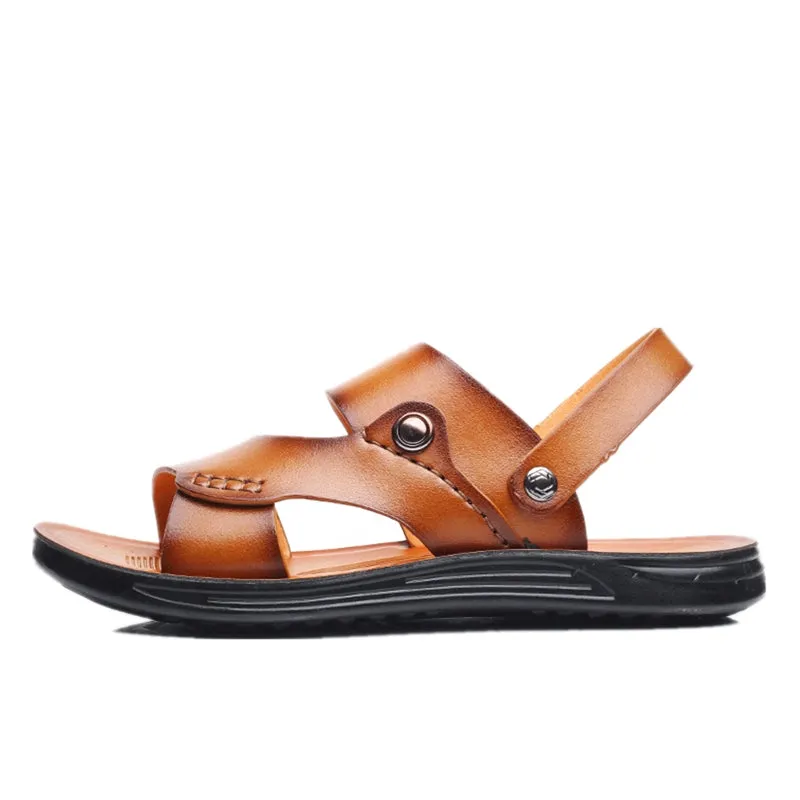 Men's Leather Outdoor Sandals - Zembla