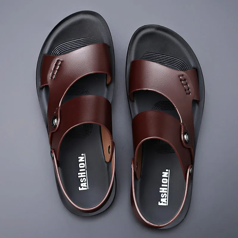 Men's Leather Outdoor Sandals - Zembla