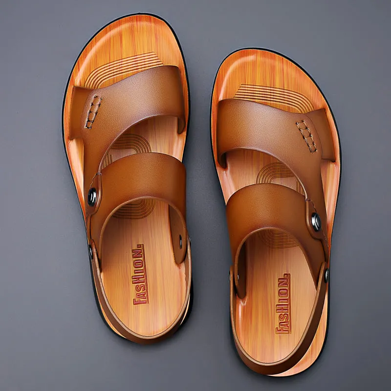 Men's Leather Outdoor Sandals - Zembla