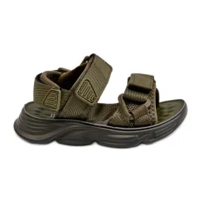 Sandales pour enfants avec fermeture velcro, vert Orretta