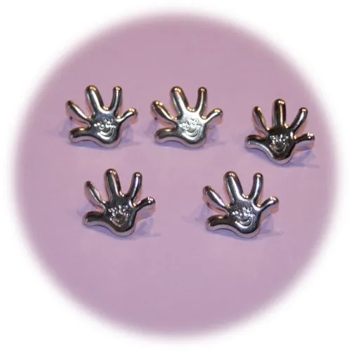 Set of 5 claw-shaped hand rivets