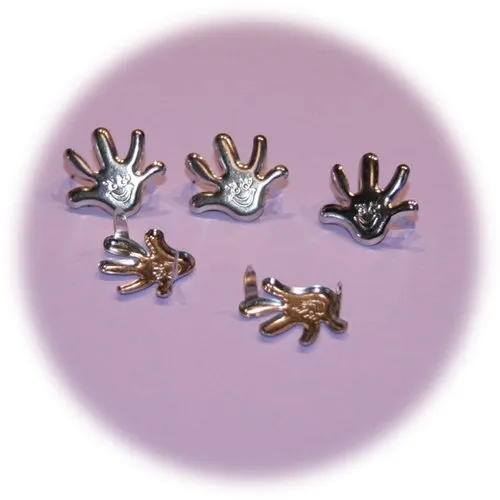 Set of 5 claw-shaped hand rivets