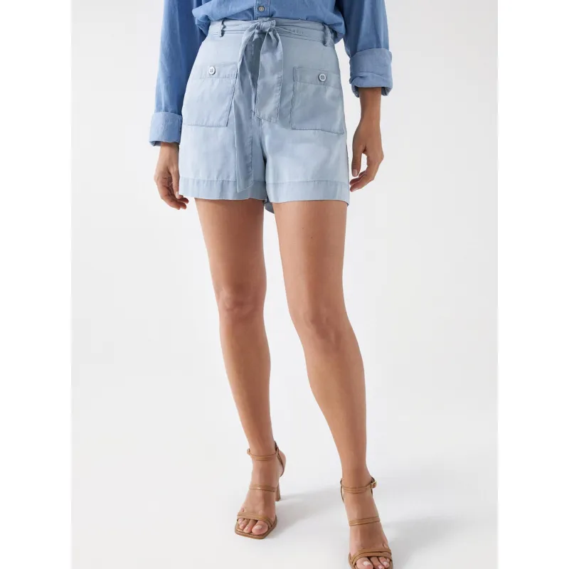 Short blue denim skirt for women - Salsa | wimod