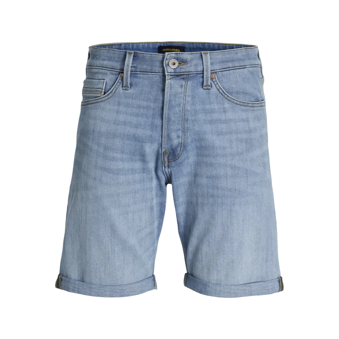 Casual blue denim cotton men's short | 3 Suisses