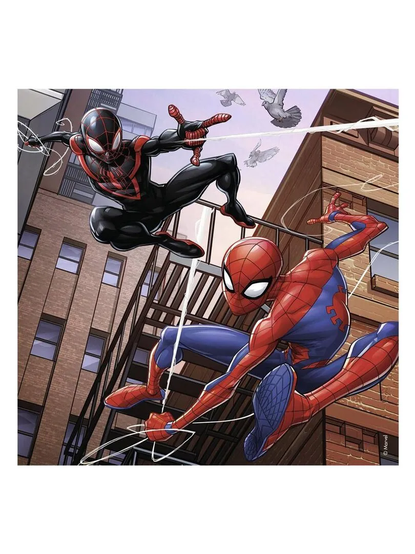 Spider-Man 3x49 piece jigsaw puzzle - Action-packed scene