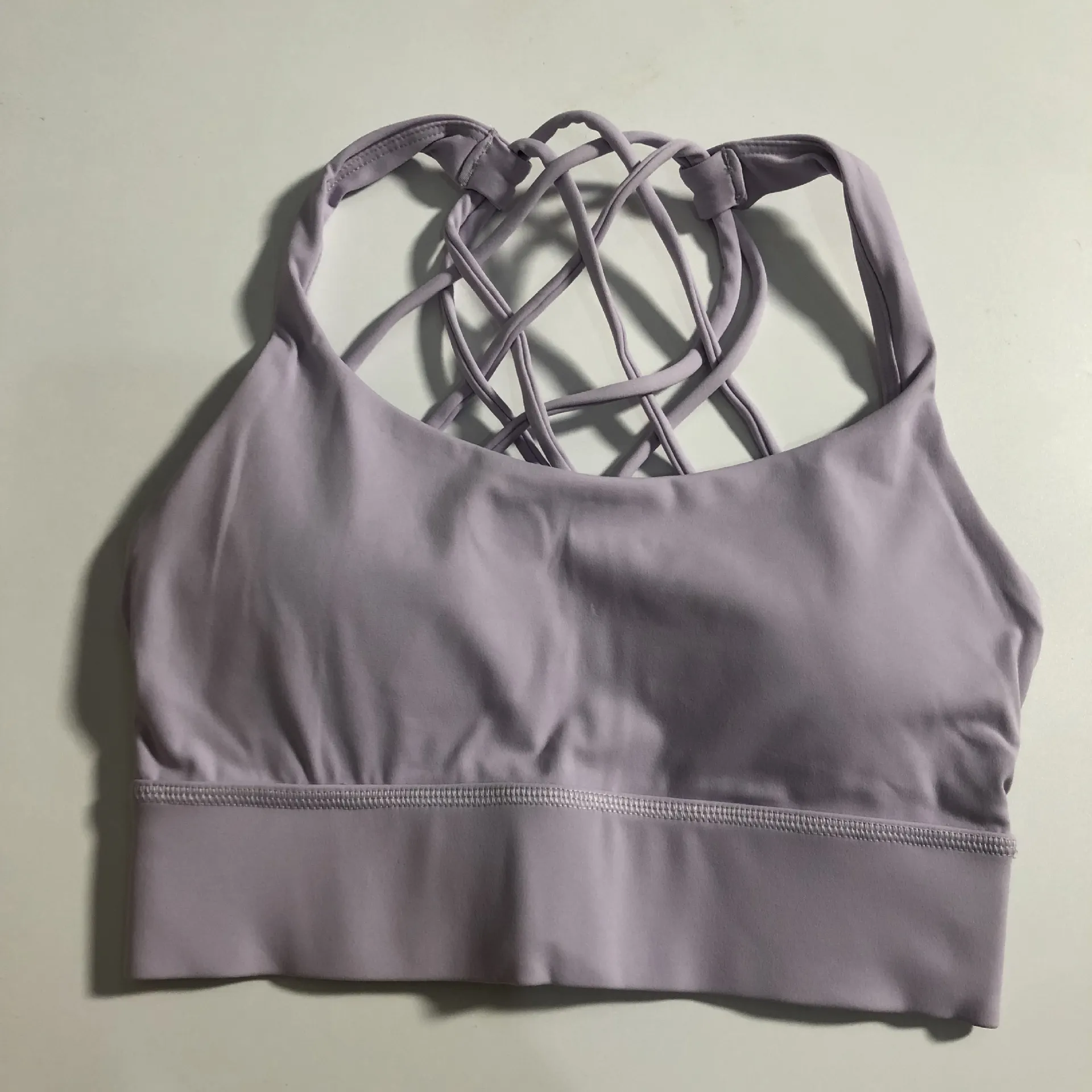 Sports Bra Women's Fitness Yoga Bra Cross Strap Cushioned Padded Bras on DHgate for €13.64.