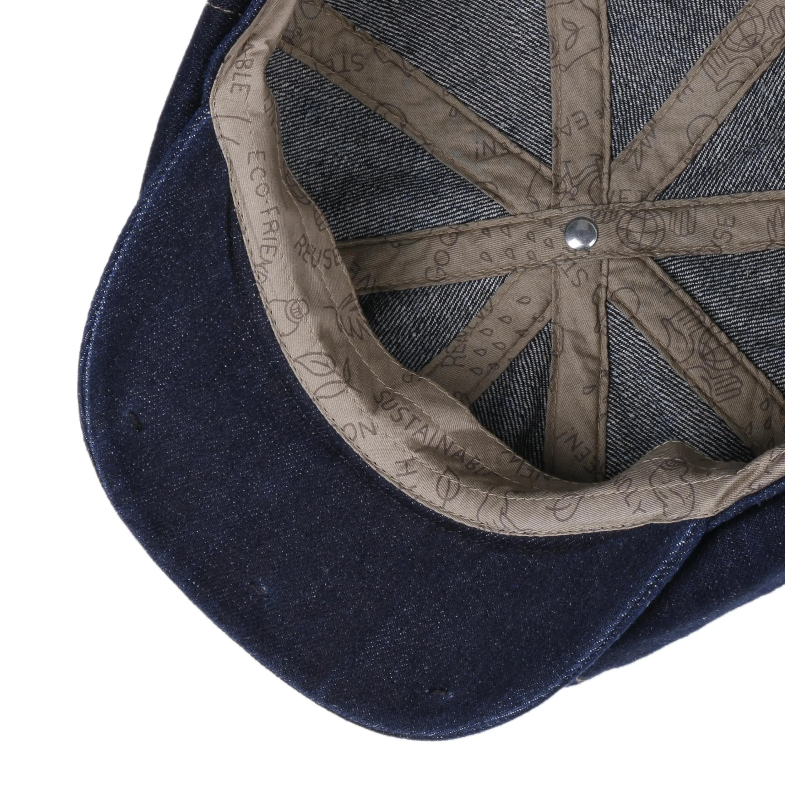 Sustainable Denim Hatteras Cap by Stetson - Shop Hats, Caps & Beanies Online ► Chapeaushop