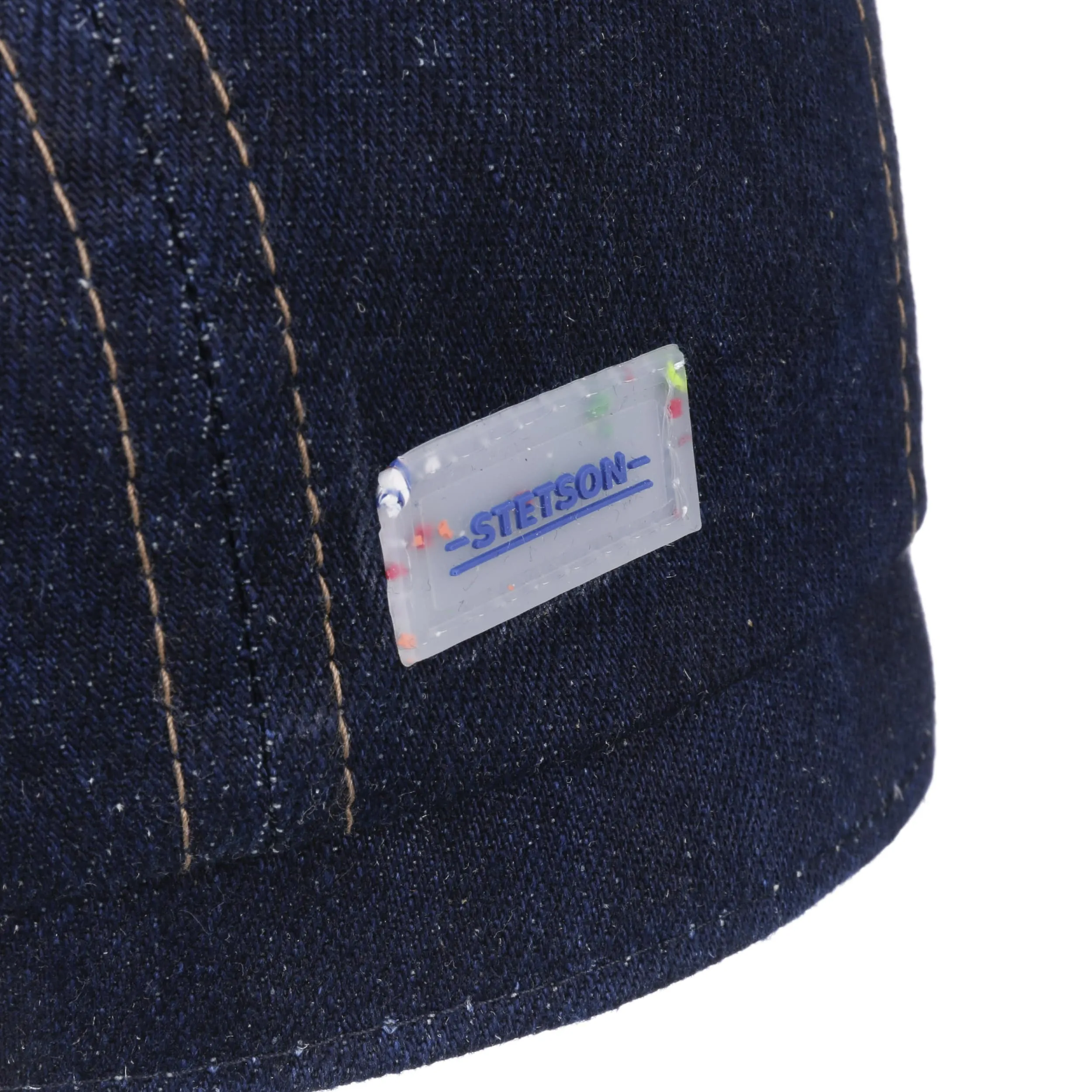 Sustainable Denim Hatteras Cap by Stetson - Shop Hats, Caps & Beanies Online ► Chapeaushop