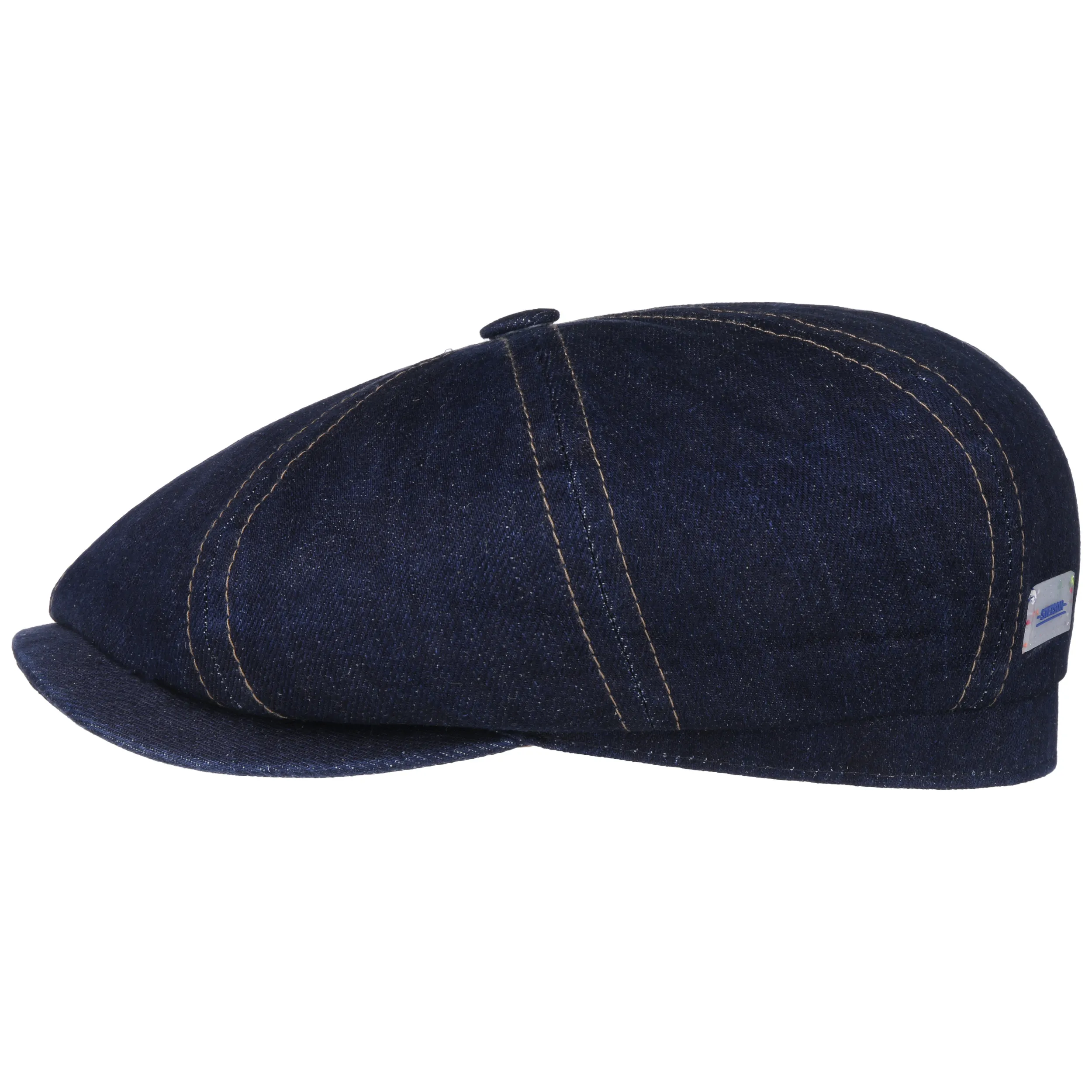 Sustainable Denim Hatteras Cap by Stetson - Shop Hats, Caps & Beanies Online ► Chapeaushop