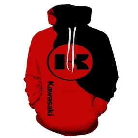 Black and Red Kawasaki Sweatshirt