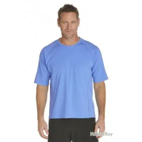 Short Sleeve Men's Swim T-Shirt - Light Blue Size 38 (S)