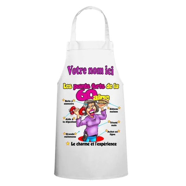 Personalized 60th Birthday Women's Apron