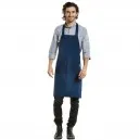 Nordic blue denim apron - CHAUD DEVANT