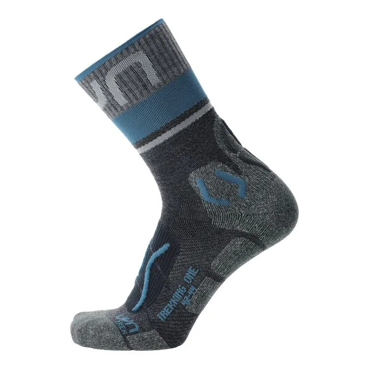 Trekking One Merino Hiking Socks - Grey Blue