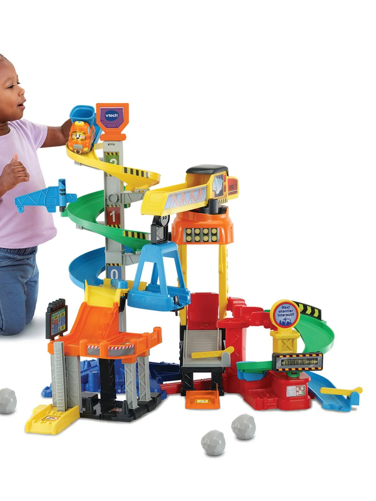 Vtech Tut Tut Bolides Maxi chantier interactif - Jouet éducatif multicolore