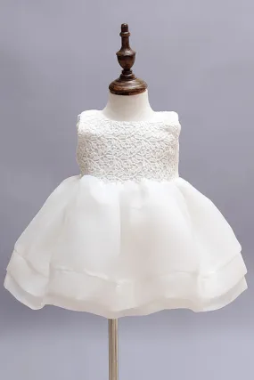 Vintage lace girl's baptism gown