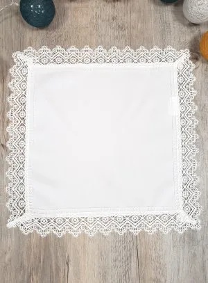 White lace handkerchief