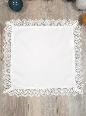 White lace handkerchief