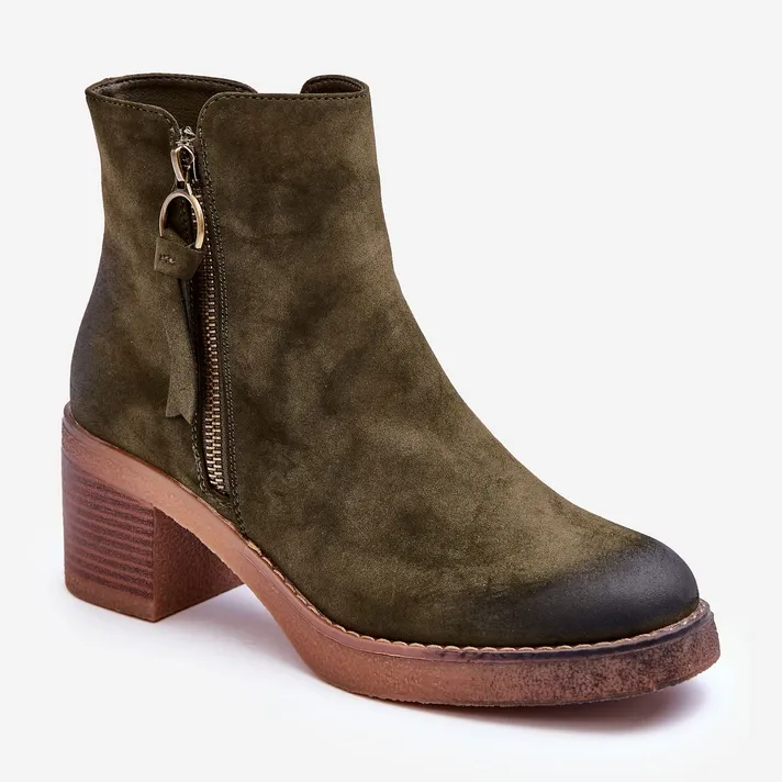 Women's Classic Suede Boots, Lime Green