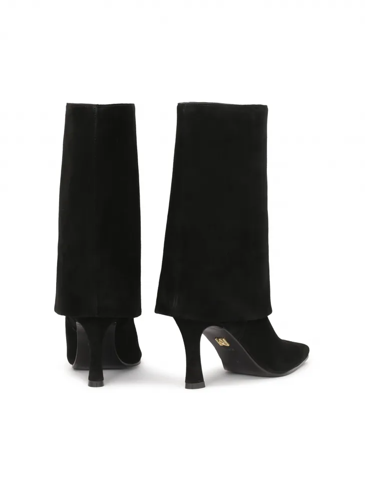 Women's Rolled Cuff Suede Boots