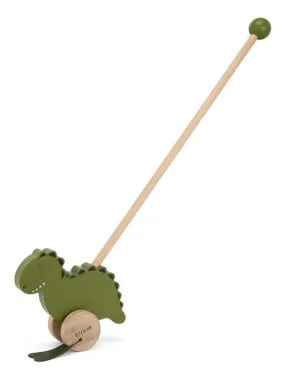 Wooden Push Toy Mr Dino - Trixie - Green