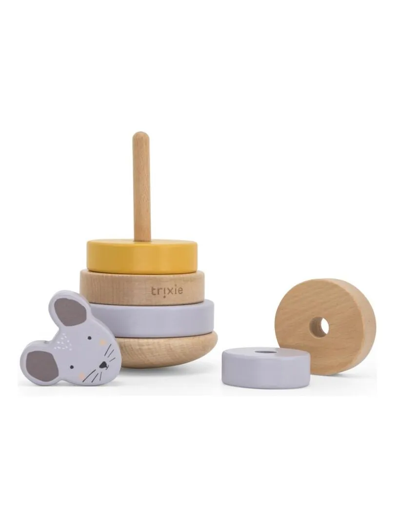 Wooden stacking tower Mrs Mouse - Trixie - N/A