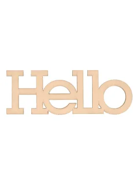 Wooden Words Relax Smile Love Hello - N/A