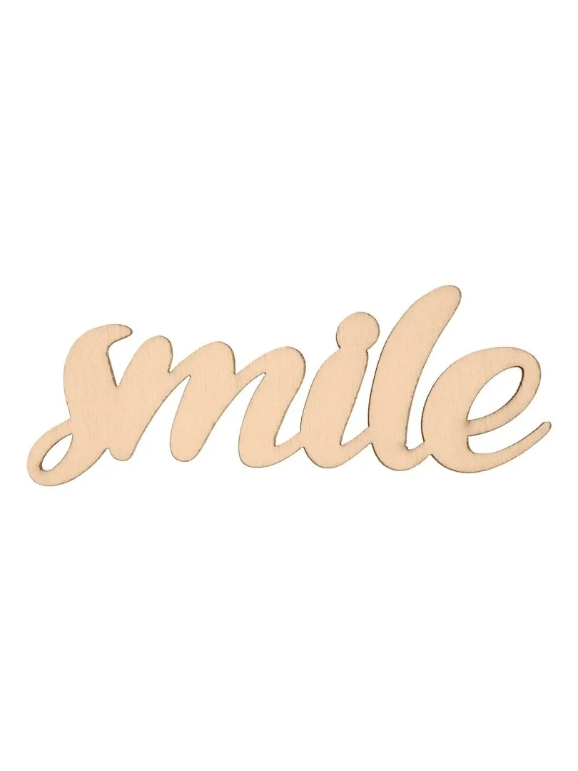 Wooden Words Relax Smile Love Hello - N/A