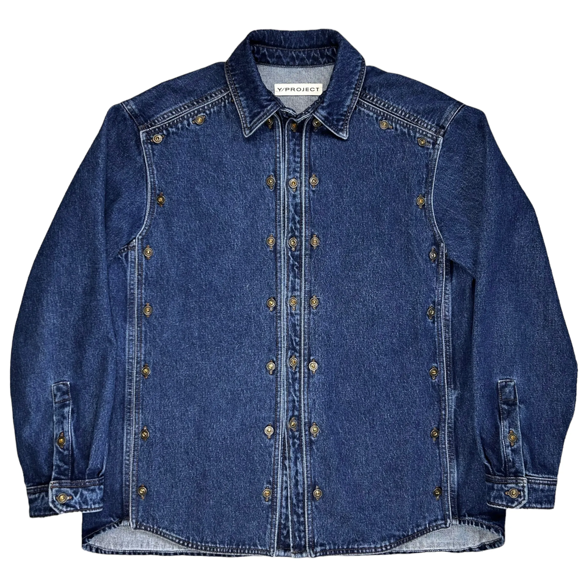 Y/Project AW22 Snap Panel Denim Shirt