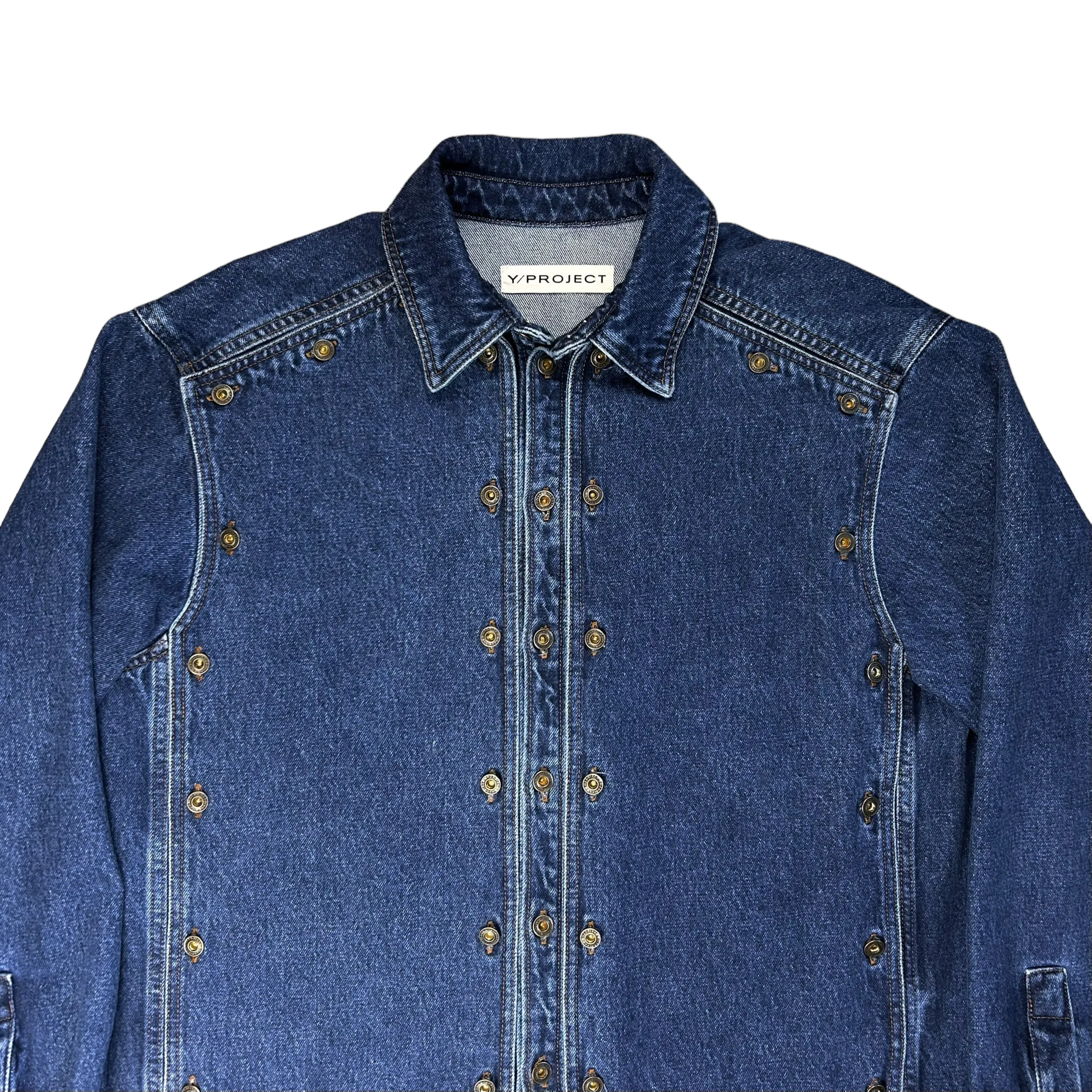 Y/Project AW22 Snap Panel Denim Shirt