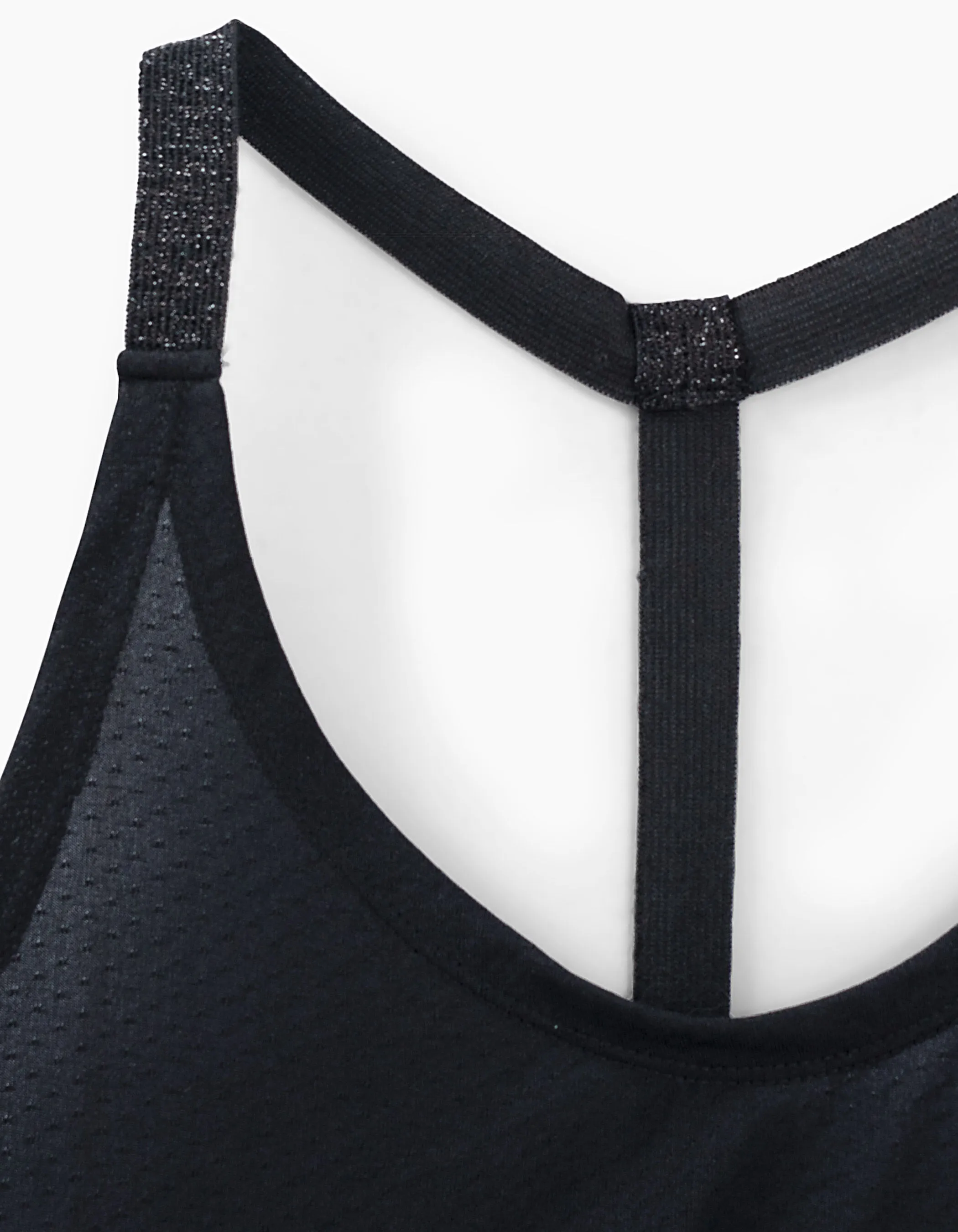 YUJ x IKKS Women's Black Strap Yoga Tank Top